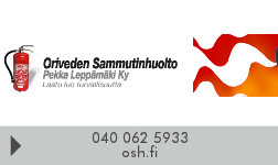 Oriveden Sammutinhuolto Pekka Leppämäki Ky logo